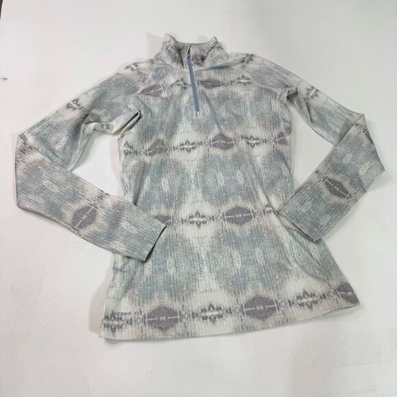 Nike Jacket Womens Small White Pro-Combat Dri-Fit Fitted Long-Sleeve Athletic - Picture 1 of 9